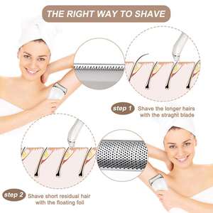 Épilateur électrique pour femme, sans douleur, pour le corps, le bikini, le nez, les aisselles, les bras, les jambes, le visage, tondeuse corporelle - Product Image 4