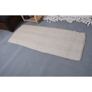 Alfombra clásica rústica de lana Beige de 2,4x5,6 pies de área grande de látex de diseño de retazos para adolescentes para pasillo tejido Jacquard Rectangular - Product Image 3