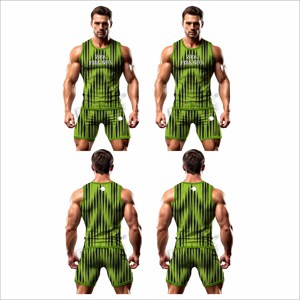 Factory Direct Supply Best Material Made Men Rash Guard <b>Sets</b> Plus Size Men Rash Guard <b>Sets</b> For Fitness Wear - Product Image 6