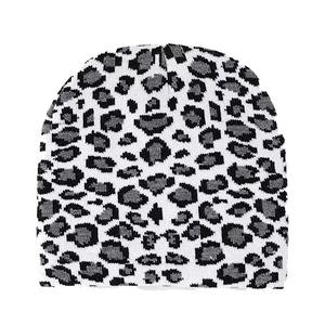 All Over Print Winter Knitted Angle Jacquard Beanie Hats Gorra deportiva duradera Logotipo personalizado Bordado Cuffless Toque Unisex - Product Image 6