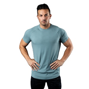 2024 gros hommes Logo personnalisé impression Raglan manches courtes O cou décontracté blanc 100% coton T-shirts pour hommes - Product Image 1