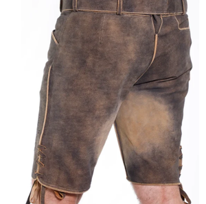 Authentique Lederhosen Homme en Noir Vintage Haute Qualité Bavarois Lederhosen Pour Homme - Product Image 5