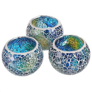 Centro de mesa hecho a mano mosaico vela tarros vidrieras candelabros para decoración de boda por ARTISAN AURA - Product Image 6