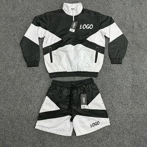 ชุดวอร์มผ้าไนลอนกันลมสำหรับผู้ชายชุดวอร์มผ้าไนลอนสำหรับใส่สบายระบายอากาศได้ดี - Product Image 4