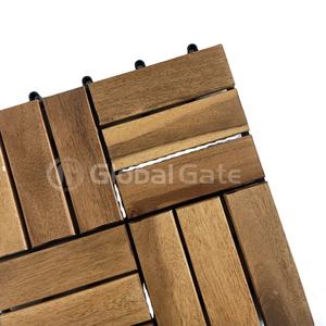 Baldosas de Madera Dura de Acacia Vietnamita para Terraza Exterior, Antideslizantes, Ecológicas, Encajables, Impermeables y con Acabado Mate - Product Image 3