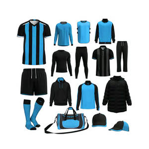 Uniforme de Fútbol Personalizado, Conjunto de Camiseta y Pantalones Cortos de Entrenamiento, Uniforme de Equipo Unisex, Sublimación, Tela Inteligente, Colores y Logotipo Personalizables - Product Image 5