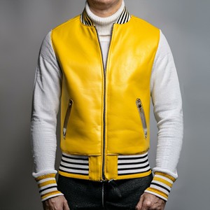 Hot Sale Men's Bonded Letter Pattern Slim Fit Varsity <b>Jacket</b>-Waterproof Windproof <b>Fleece</b> <b>Thickness</b> - Product Image 4