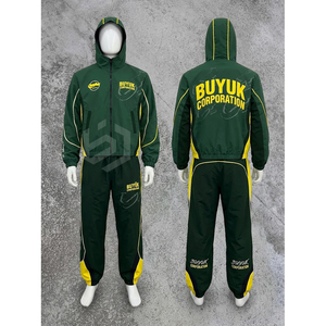 Survêtement coupe-vent imprimé délavé à l'acide de haute qualité, design personnalisé, ensemble de jogging, logo personnalisé, léger, 100 % nylon, pour sports de plein air - Product Image 1