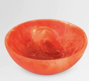 Ensalada de resina hecha a mano y frutero Aqua Swirl textura de mármol perfecto para el hogar vajilla de hotel vajilla hecha a mano - Product Image 5