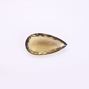 34X17MM Natural Bio limón cuarzo pera corte Normal 38Cts 1 pieza de piedras preciosas sueltas para la fabricación de joyas - Product Image 1