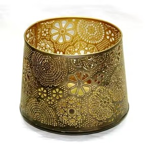 เชิงเทียนโลหะสำหรับชงชาพร้อมถาดสำหรับตกแต่งบ้าน - Product Image 6