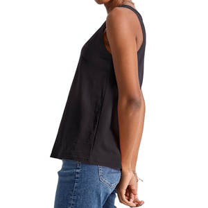 Camiseta sin mangas con logotipo personalizado para mujer, último diseño, patrón transpirable y sólido para la venta en línea de verano - Product Image 2