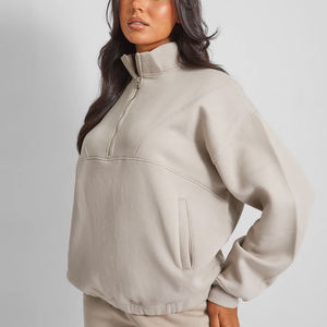 เสื้อสเวตเตอร์แขนยาวผ้าฝ้ายทรงหลวมสำหรับผู้หญิงเสื้อสเวตเชิ้ตแฟชั่นใหม่สำหรับฤดูหนาวออกแบบได้ตามต้องการ - Product Image 1