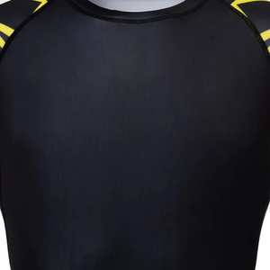 T-shirts Rash Guard pour hommes à manches courtes, conception OEM personnalisée, séchage rapide, respirant, couche de base, hauts Rash Guard - Product Image 2