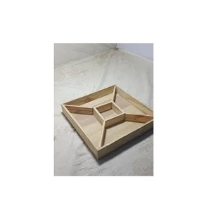 Plateau de fruits secs en bois de conception moderne et plateau en bois massif décoratif de collation de fruits secs fait à la main servant pour le serveur de fruits secs - Product Image 4