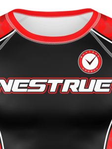 Rashguard de compresión de manga corta de secado rápido para hombre, ropa deportiva Anti-UV para Surf BJJ MMA, buceo para sublimación - Product Image 6