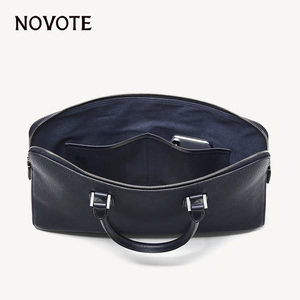 Maletín de Cuero para Portátil NOVOTE con Logotipo Personalizado, Diseño Granulado, Gran Capacidad, 15.5 Pulgadas, para Uso Profesional Masculino - Product Image 4