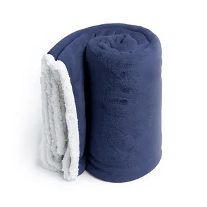 Couverture en polaire Sherpa Liriope personnalisée, gadgets sur mesure en polaire corail, catégorie de produits - Product Image 3