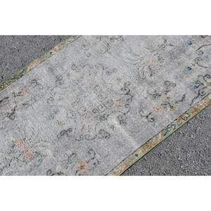 Classic Gray 2.7x5.7ft Patchwork Rectangle Design Turkish <b>Rug</b> Wool Polyester Material Latex Backing for Living Room for Teens - Product Image 5