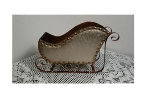 Sesión festiva más vendida Trineo de Navidad Tamaño grande Color blanco Suministros de Navidad Decoración - Product Image 3