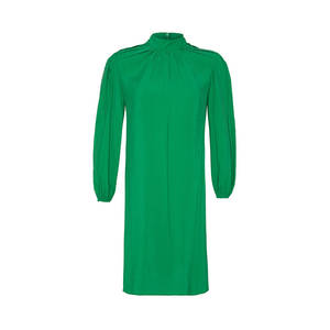 Tunique vintage en mousseline de soie pour femme avec col mandarin à volants - Product Image 1