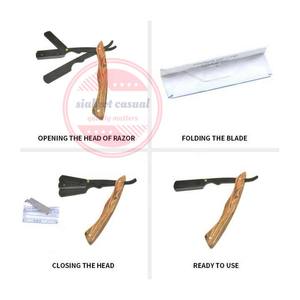 มีดโกนที่โกนหนวดช่างตัดผมพับได้สำหรับ2025มืออาชีพมีดโกนขอบตรง - Product Image 5