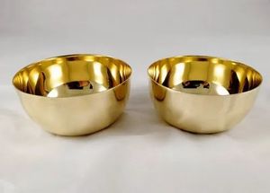 Bol en laiton fabriqué à la main pour décoration de table servant des fruits secs ou des collations, idéal pour les repas traditionnels à la maison ou les cadeaux. - Product Image 2