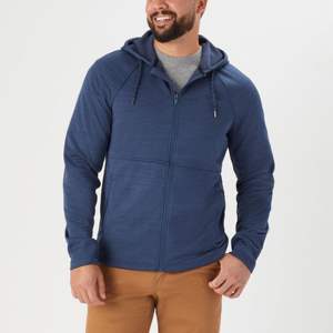 Fabrication sur mesure OEM Sweat à capuche zippé pour hommes pour les aventures en plein air-Léger et résistant à l'eau - Product Image 2