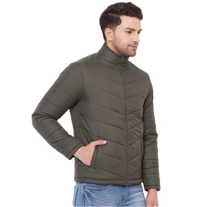 New Fashionable Lightweight Men <b>Puffer</b> Padded <b>Jacket</b> Hooded <b>Thin</b> Down Cotton Coat Zipper Solid Plain Bubble Plus Size <b>Jacket</b> - Product Image 2