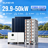 Growatt 30kW 50kW Hibrit Güneş Enerjisi Depolama Sistemi, MPPT Kontrol Cihazı ve Lityum Pil ile İşletme Projeleri için