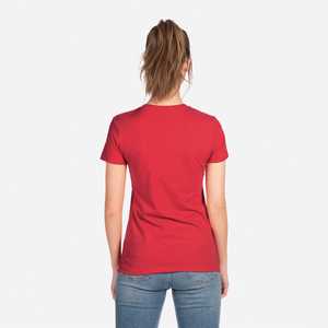 Red Women's CVC T-<b>Shirt</b> Crew Neck Classic Breathable <b>Tee</b> Women's CVC Crewneck Ladies Fit T-<b>Shirt</b> Perfect <b>for</b> Custom Designs - Product Image 6