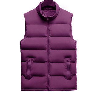 Gilet matelassé à capuche pour homme sans manches avec fermeture éclair Vestes rembourrées Manteau léger matelassé Gilet imperméable avec poches - Product Image 5