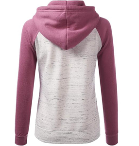 Sudaderas con capucha para mujer, ropa de calle, sudaderas con capucha de lana de algodón 100%, ropa informal, sudaderas con capucha transpirables recortadas con cremallera Lisa para mujer 2025 - Product Image 2