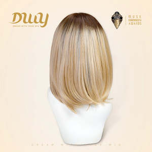 วิกผมสังเคราะห์สีบลอนด์แบบมีรากผม Hailey-DWY รุ่น Free Part พร้อมด้วยเชือกผูกผมด้านหน้าแบบโปร่งใส - Product Image 3