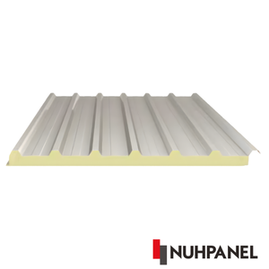 Panel Sándwich de Techo de Siete Nervaduras PIR para Techos Industriales Híbridos Aislados, Panel de 200mm Ecológico para Cuartos Fríos y Talleres - Product Image 1