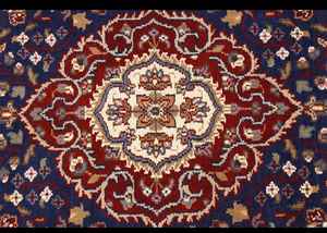 Alfombra de seda de lana suave de alta calidad, bordado azul, diseño moderno anudado a mano, algodón tejido para cocina, oración, uso doméstico - Product Image 3