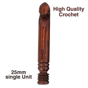 Ensemble de crochets en palissandre faits à la main aiguille à tricoter en bois sculpté pour le crochet 3.5mm à 25mm tricot d'hiver - Product Image 6