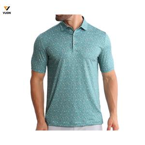 Maillot à séchage rapide respirant personnalisé pour hommes pour les golfeurs décontractés Qualité assurée-Impression complète pour polo motif à carreaux - Product Image 2