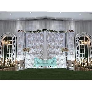 เทียนไฟเบอร์ติดผนังสไตล์อังกฤษสำหรับงานแต่งงานกรอบ/แผงเทียนไฟเบอร์สไตล์อาหรับสำหรับติดผนังด้านหลัง - Product Image 1