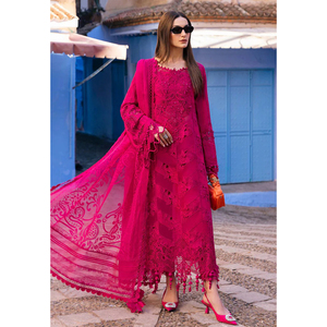 ชุดเดรสงานเลี้ยงแบบทางการปักลายดีไซเนอร์ชาวปากีสถานสำหรับสุภาพสตรี ชุดเดรสงานเลี้ยง 3 ชิ้น ดีไซน์พิเศษจากดีไซเนอร์อินเดีย-ปากีสถานสำหรับผู้หญิง - Product Image 4