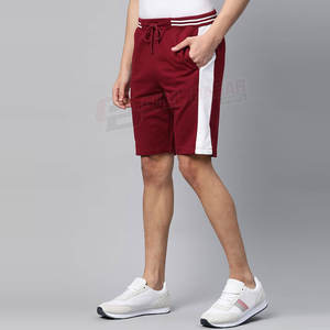 Pantalones cortos informales ligeros de verano para hombre, patrón sólido, entrenamiento de gimnasio con cintura media, método de tejido no tejido, cordón liso - Product Image 3