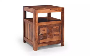 ASHOKA-Mesa auxiliar de madera maciza, elegante, diseño clásico, muebles multifuncionales, duraderos, perfectos para sala de estar, dormitorio y oficina - Product Image 3