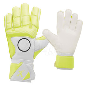 Gants de gardien de but professionnels en cuir de qualité supérieure, respirants, antidérapants, fermeture à boucle auto-agrippante, design à doigts complets, unisexe, pour match et entraînement - Product Image 2