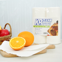 Krclean Premium 200 feuilles 20x10cm rouleau de serviettes en papier non pelucheuses pour le dîner très absorbant pour une utilisation au restaurant