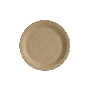 Assiettes en carton Kraft 18 cm, papier Kraft, 50 pièces, B2B - Product Image 1