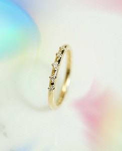 2 mm round cut moissanite dainty wedding band minimalist <b>stacking</b> <b>ring</b> gold plated fine jewelry - Product Image 1