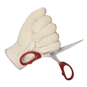 ถุงมือหนังวัวสำหรับงานก่อสร้าง, ถุงมือป้องกันความร้อนกันการบาดใช้ความร้อนทนทานสำหรับมืองานสวน - Product Image 3