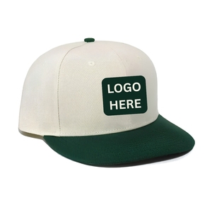 Casquette de golf bicolore anti-humidité en gros, casquette de performance à 6 panneaux avec logo personnalisé, fermeture snapback, sergé de coton, livraison rapide - Product Image 3