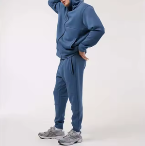 ชุดวอร์มผู้ชายผ้าฝ้ายแท้ 100% แห้งเร็ว น้ำหนักเบา 300 กรัม ซิปหน้า ลายเรียบ แฟชั่นฤดูหนาว สินค้าขายดี - Product Image 5