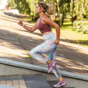 Legging de yoga par sublimation Pantalon de yoga de fitness personnalisé pour femmes Leggings de sport de fitness à taille élastique - Product Image 5